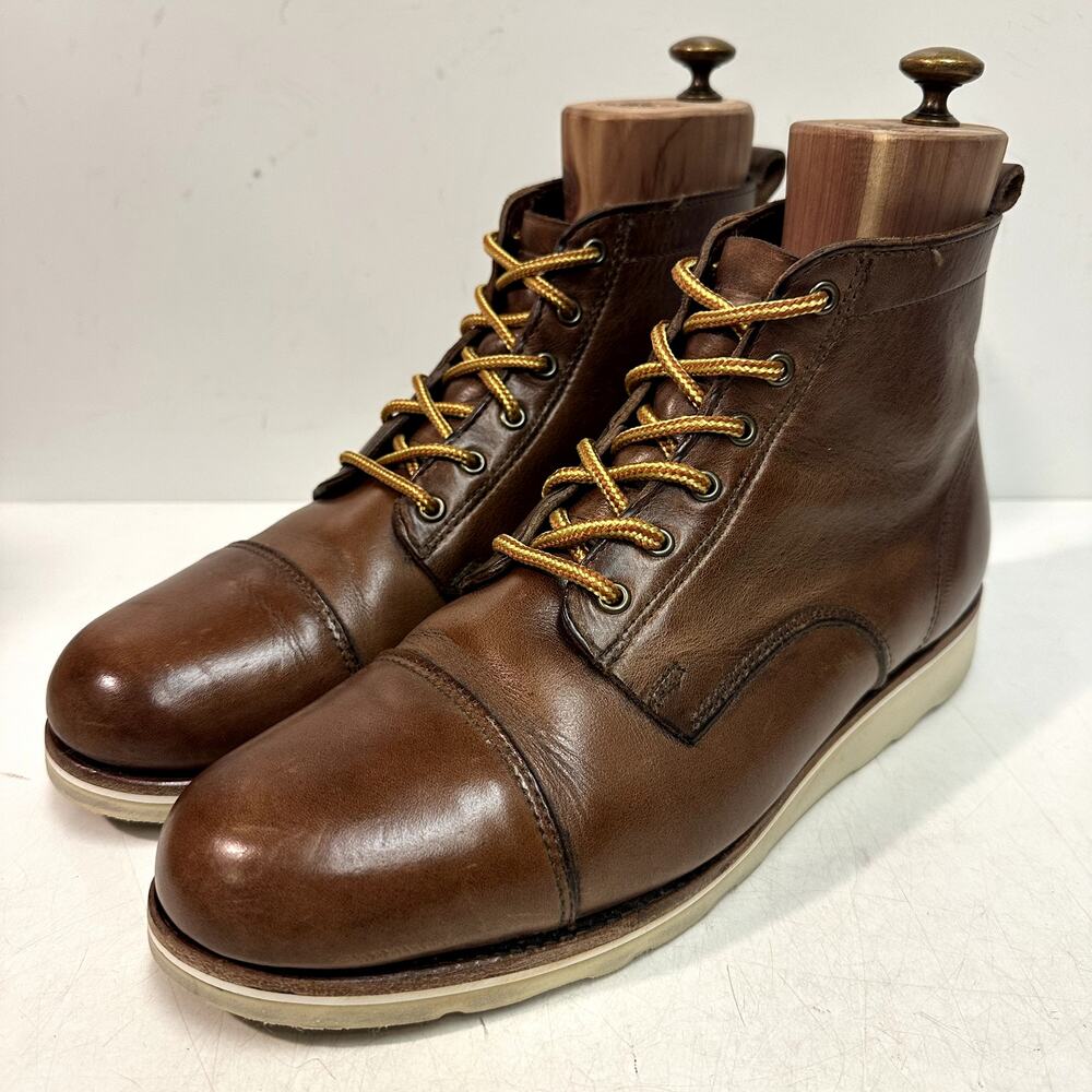 RARE Rancourt & Co. x Helm Muller Harrier Cap Toe Boot Wedge Sole USA 11.5 D